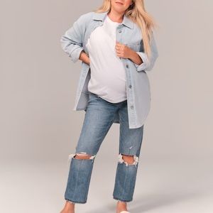 Abercrombie Maternity ankle straight jean size 31 Long